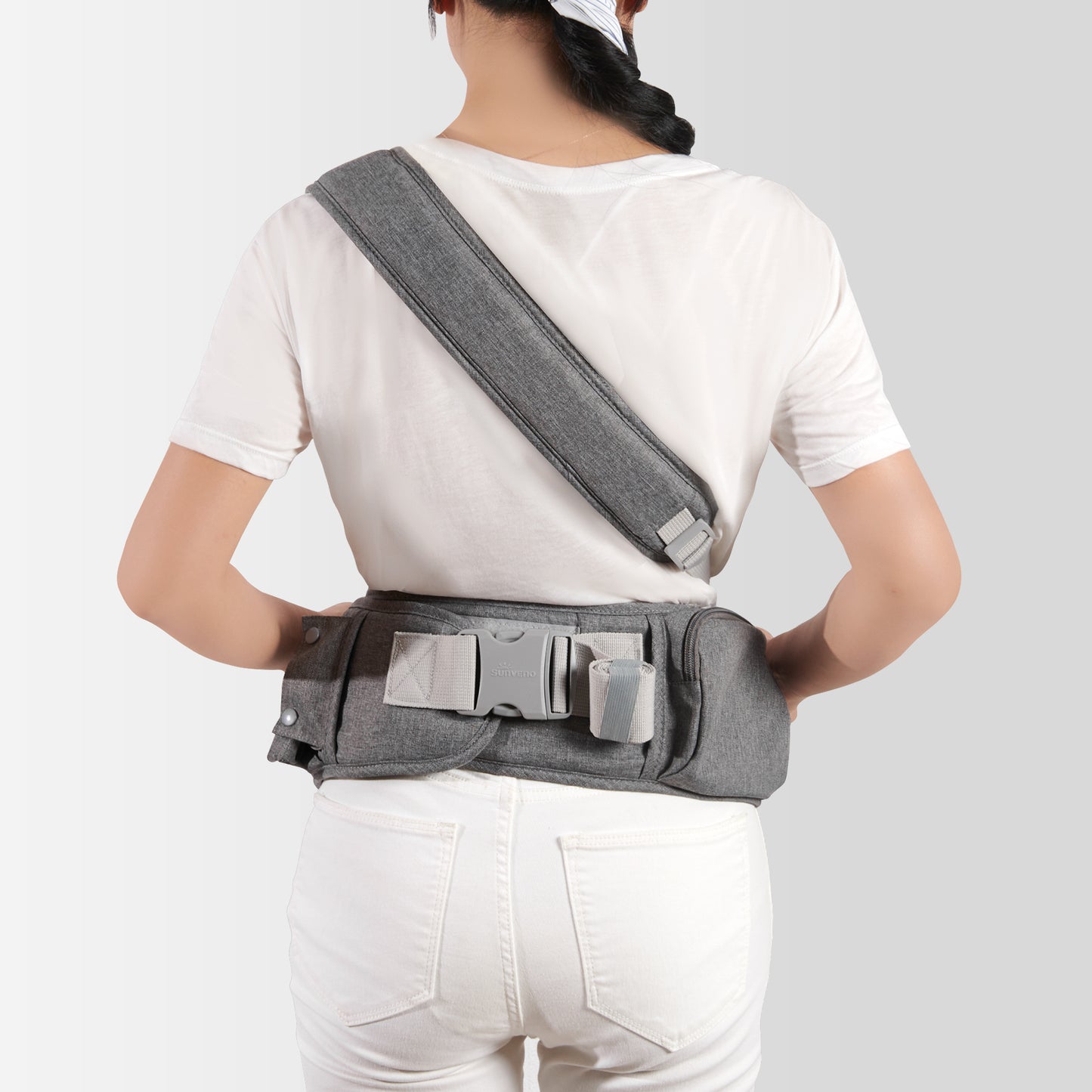 One Shoulder Baby Carrier Grey