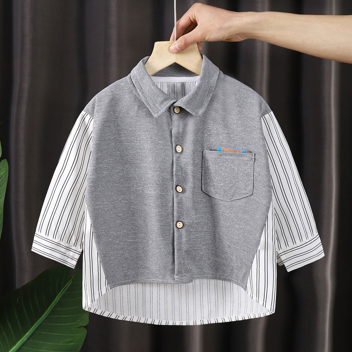Boys' Long Sleeve Shirt - New Spring Collection for Children, White Dress Shirt for Infants and Toddlers, Perfect for Autumn
