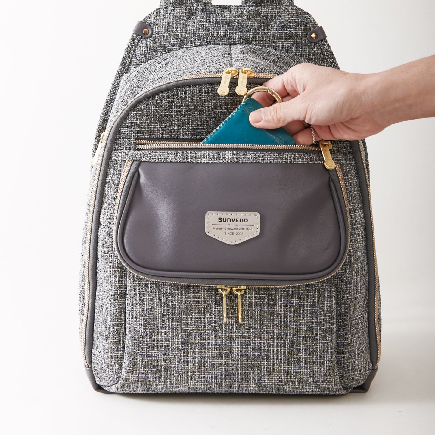 Tweed Luxe Diaper Bag Backpack