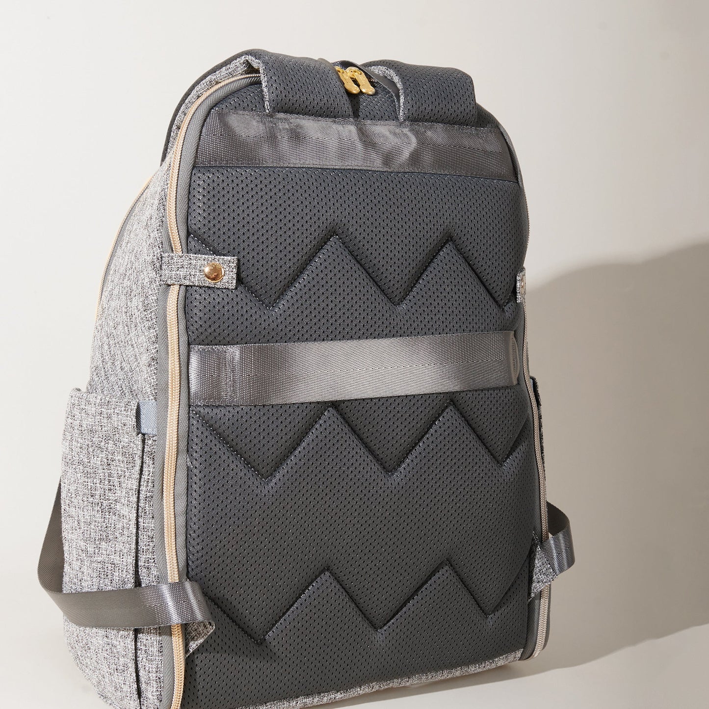 Tweed Luxe Foldable Diaper Backpack