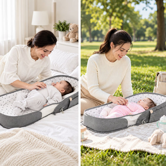 Portable Baby Changing Bag Backpack with Fold-Out Changing Station