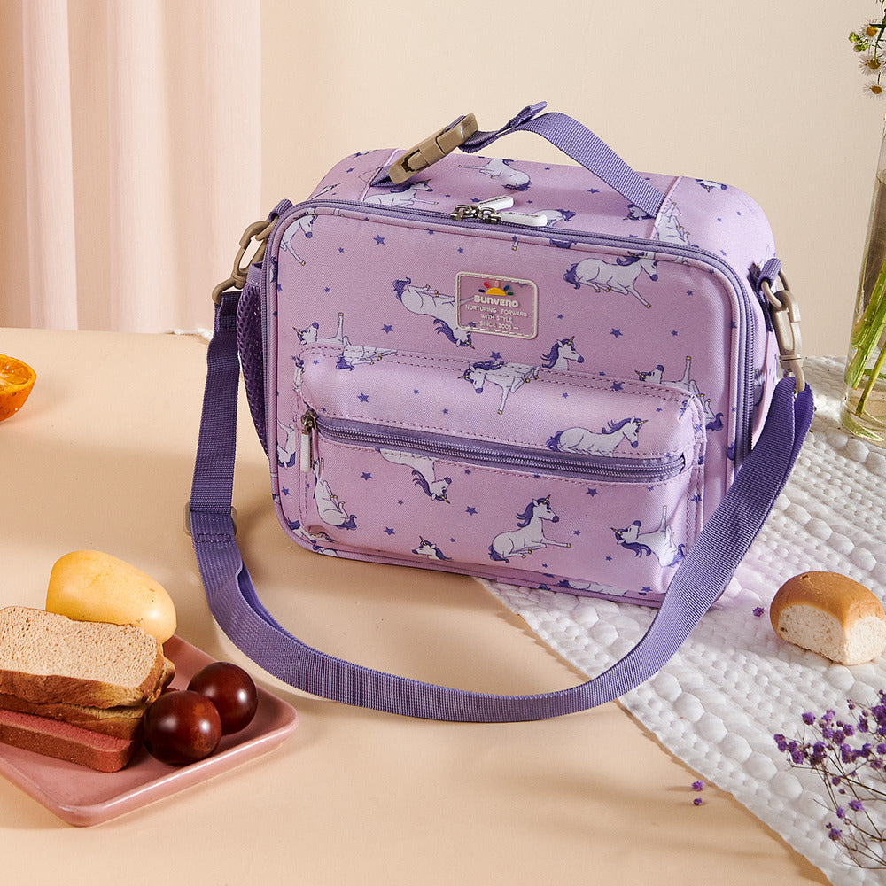 Kids Lunch Box Cooler  |  Purple Unicorn