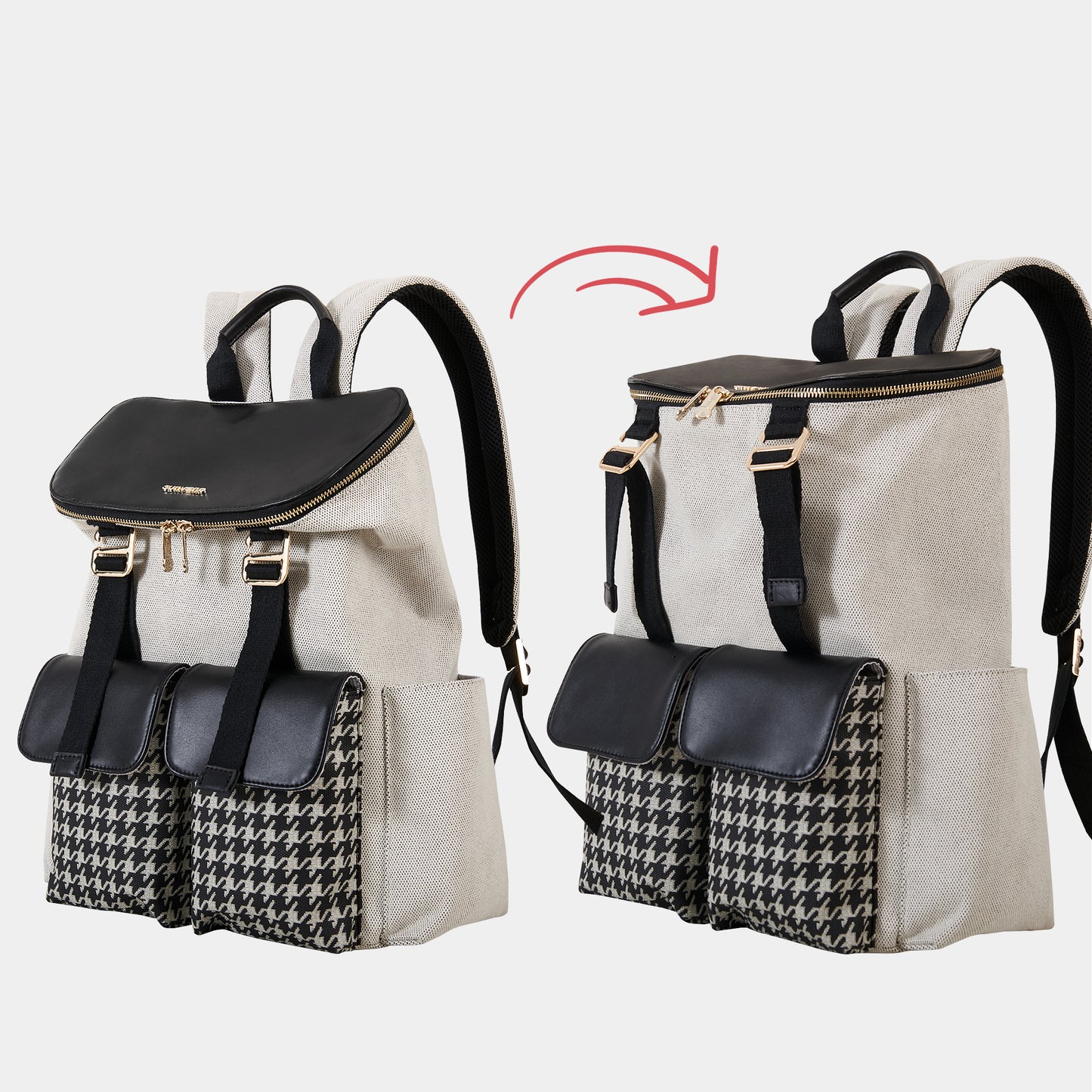 Houndstooth Diaper Backpack