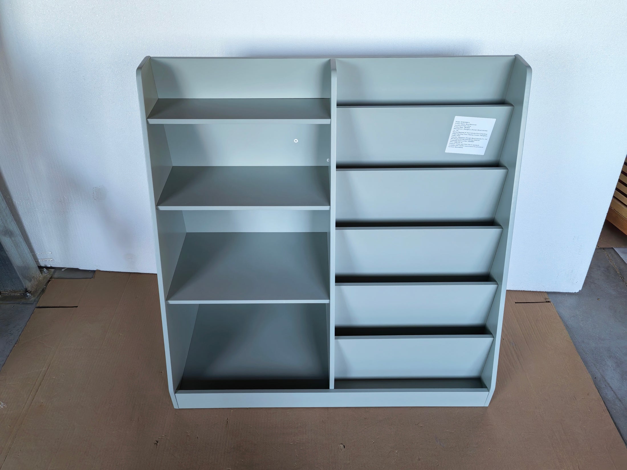 4-Tier Engineered Wood Kids Bookshelf & Toy Organizer
