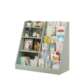 Load image into Gallery viewer, 4-Tier Engineered Wood Kids Bookshelf & Toy Organizer
