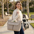 Load image into Gallery viewer, SUNVENO Corduroy Quilted Diaper Bag Tote
