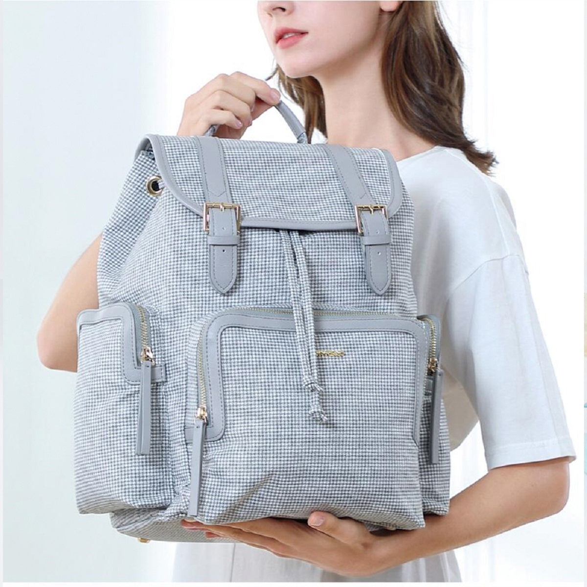 Tweed Diaper Backpack