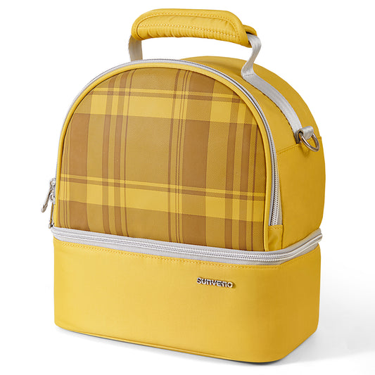 Insulated Lunch Box Double Deck Cooler Bag