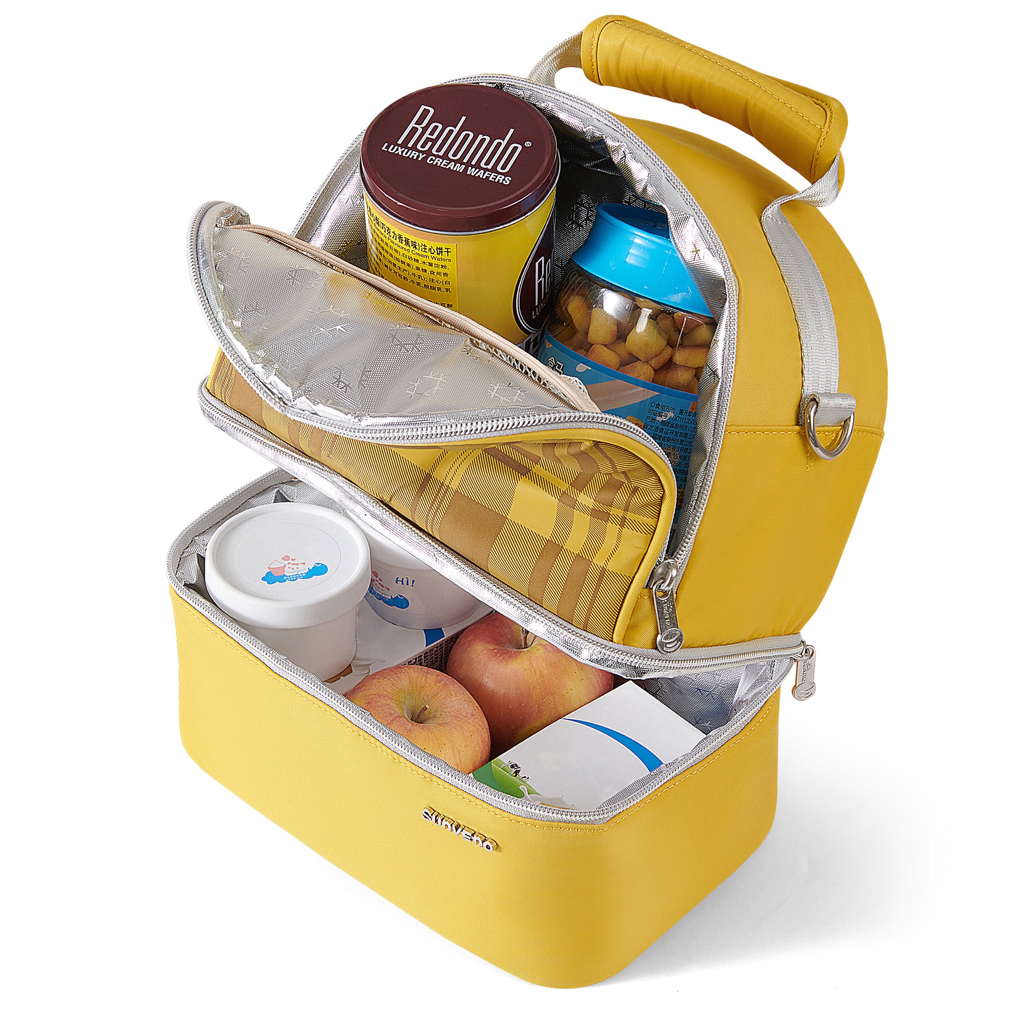 Insulated Lunch Box Double Deck Cooler Bag