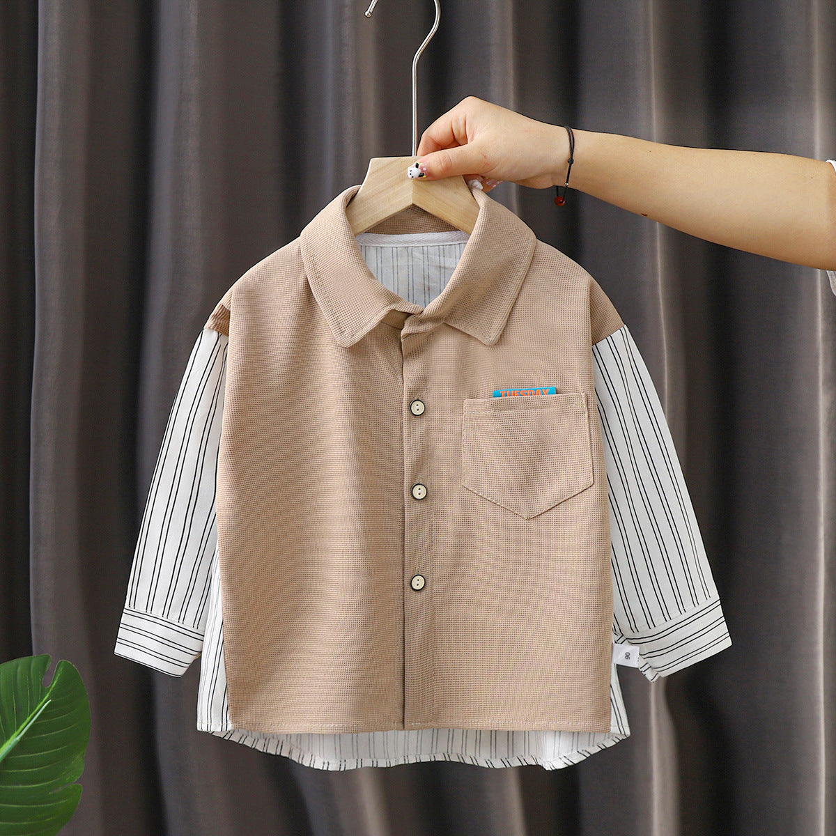 Boys' Long Sleeve Shirt - New Spring Collection for Children, White Dress Shirt for Infants and Toddlers, Perfect for Autumn