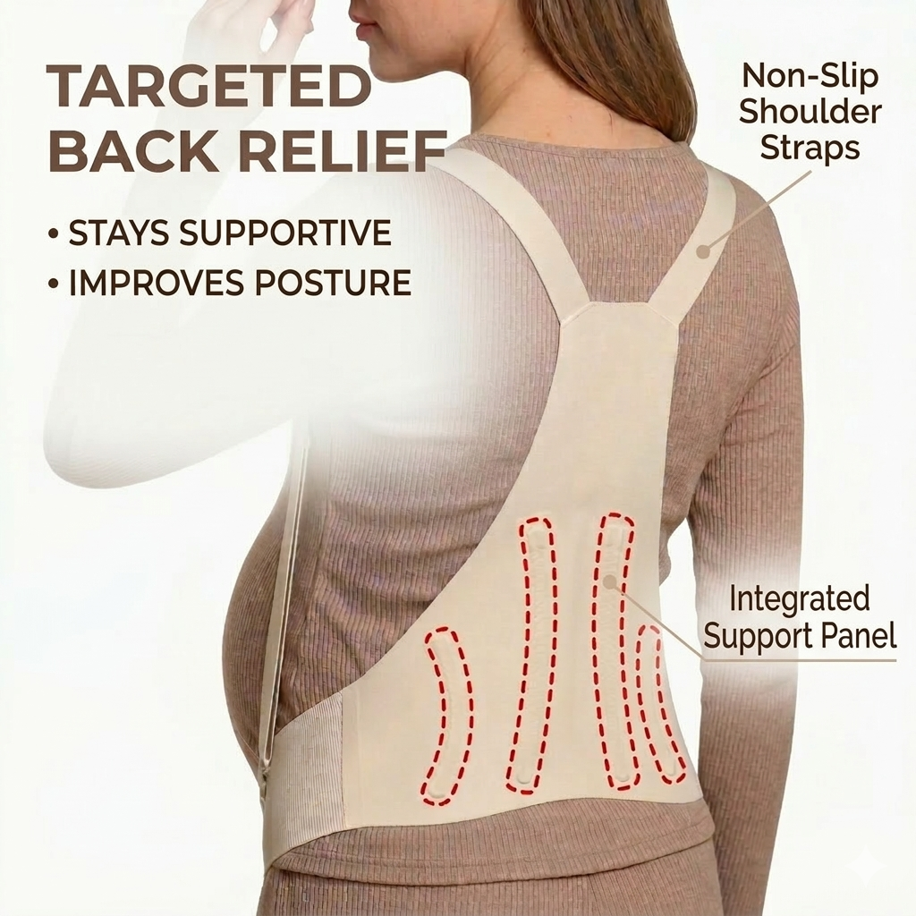 Seamless Maternity Support Band | Pregnancy Belly Belt for Back & Pelvic Relief