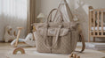 Load and play video in Gallery viewer, SUNVENO Corduroy Quilted Diaper Bag Tote
