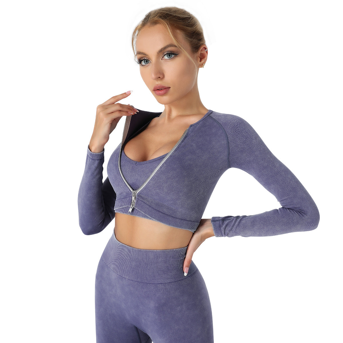 Yoga Crop Top and Leggings Activewear Set