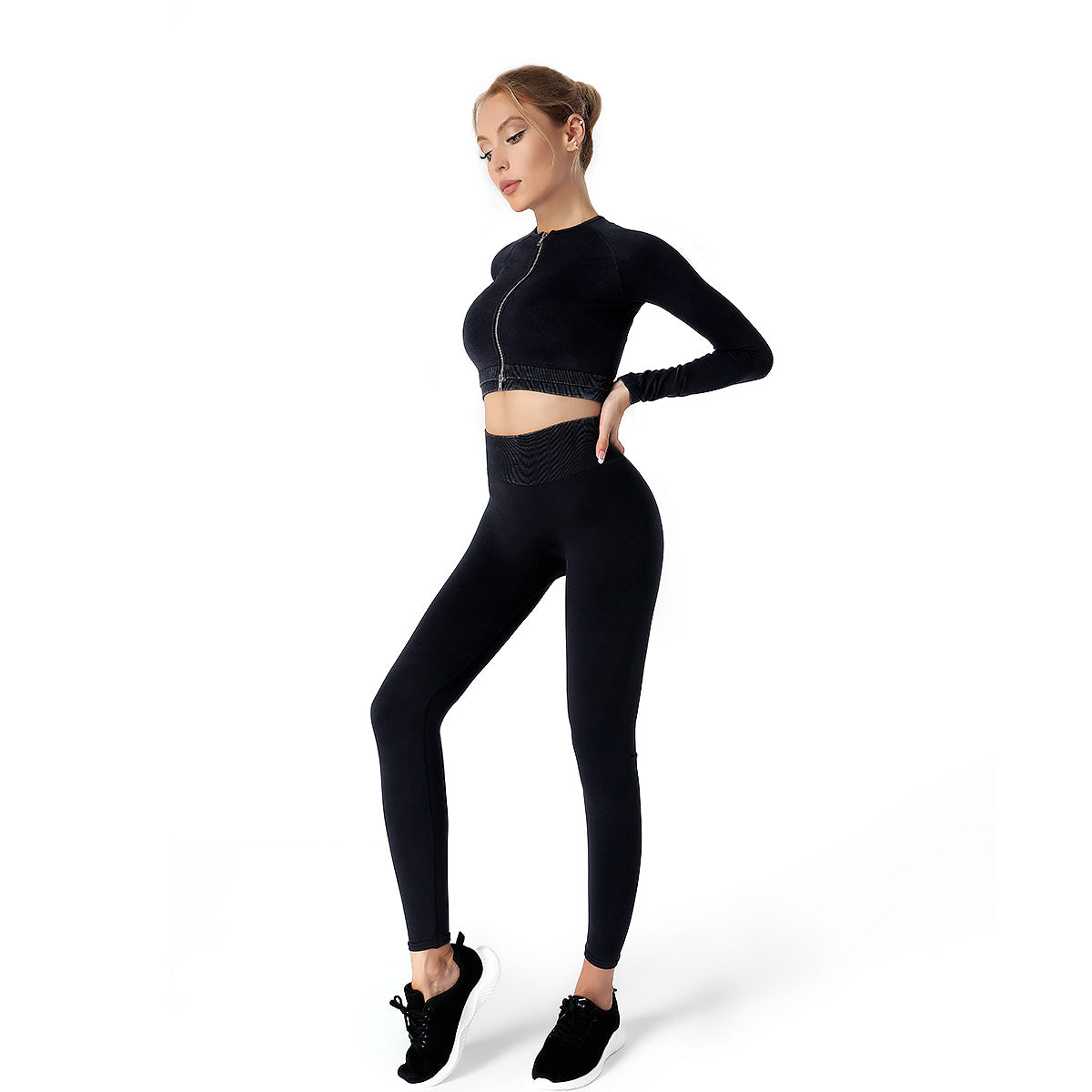 Yoga Crop Top and Leggings Activewear Set