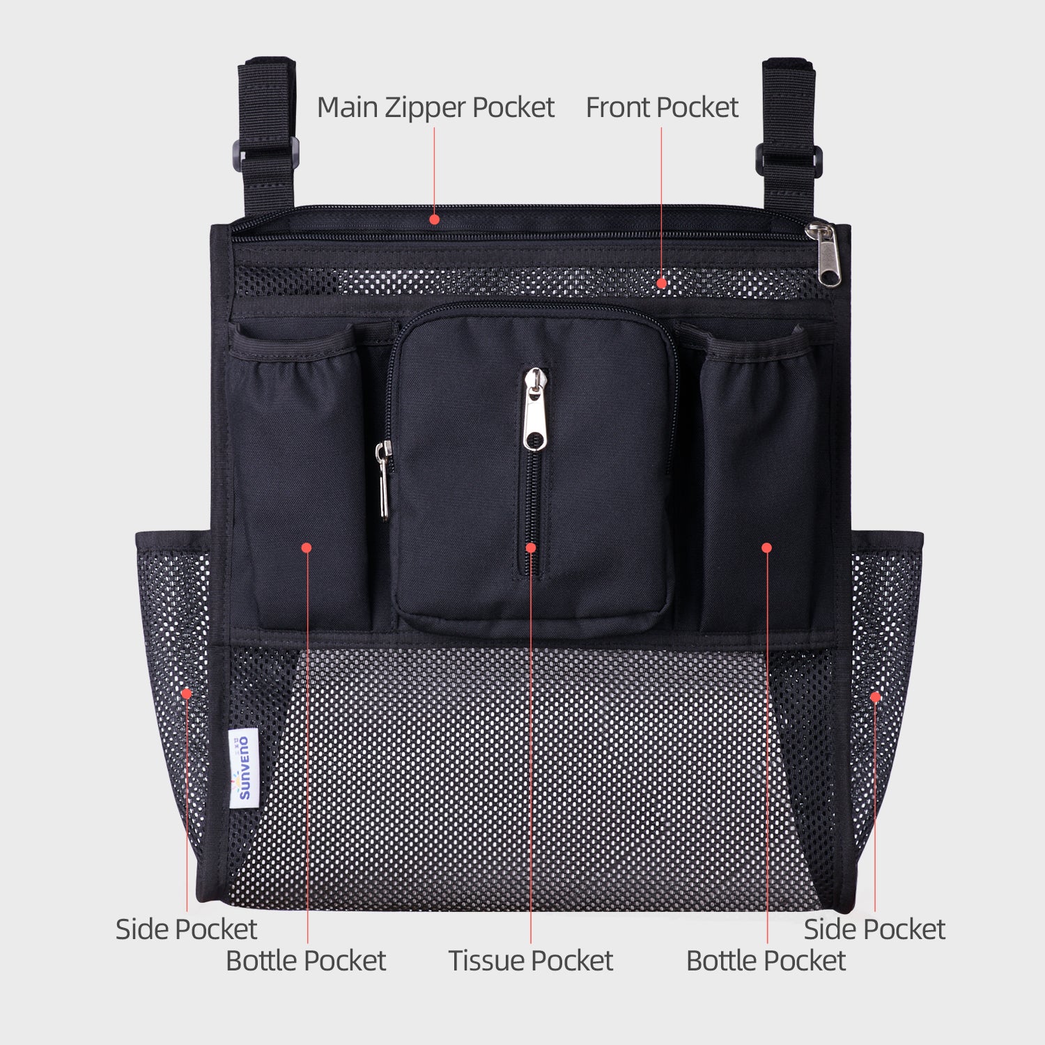 Mesh Stroller Organizer 2 Piece Set